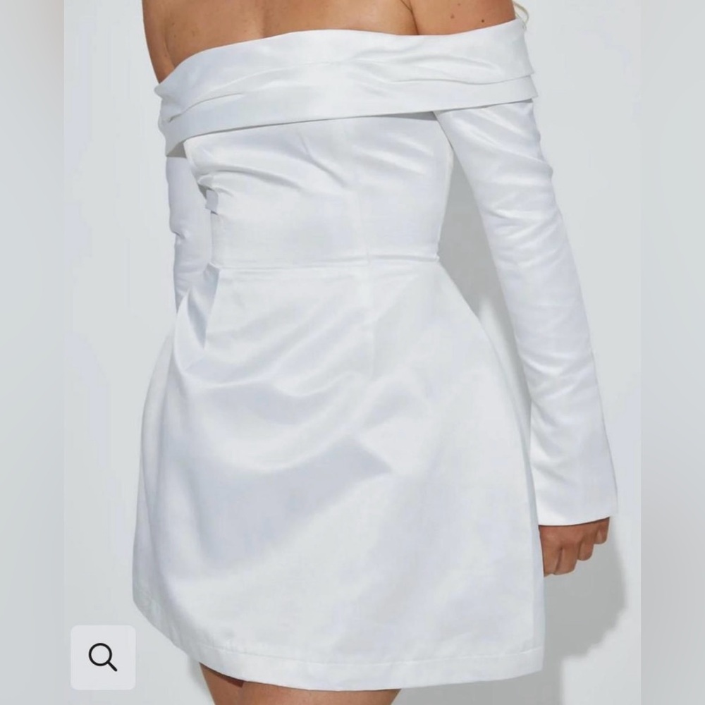 Odd Muse The Ultimate Muse Satin Bardot Mini Dress